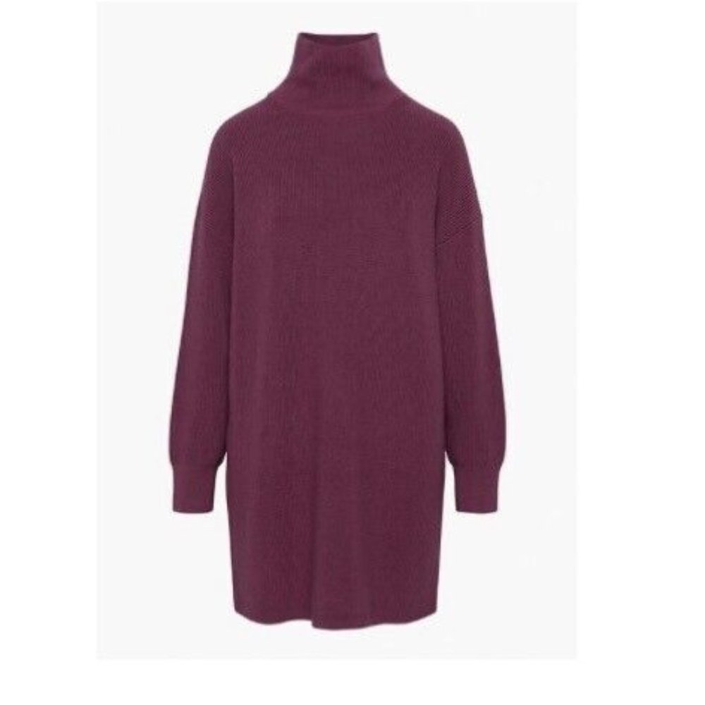 Aritzia Babaton Maclean Oversized Wool Turtleneck Sweater Dress_Small